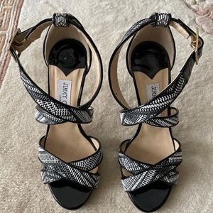 Jimmy Choo black & white sandles